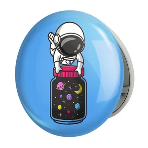 آینه جیبی خندالو طرح فضانورد مدل تاشو کد 25082 