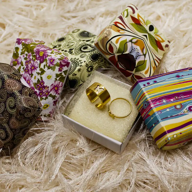 انگشتر زنانه طرح پروانه کد RKH_1058 مجموعه 2 عددی