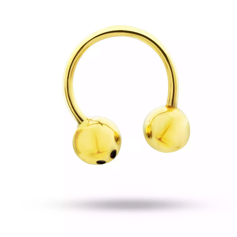 پیرسینگ طلا 18 عیار زنانه روبی آرت گالری مدل 40642