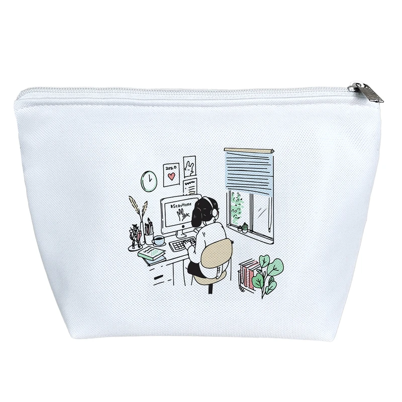 کیف لوازم آرایش دخترانه خندالو مدل در خانه بمان کد 7964