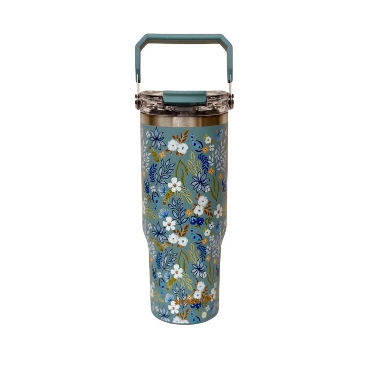 تراول ماگ سیتارایوری مدل گلدار 004 گنجایش 0.9 لیتر