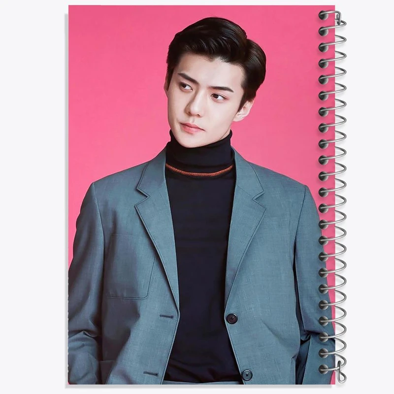 دفتر مشق 100 برگ خندالو طرح سهون گروه اکسو EXO کد 13480