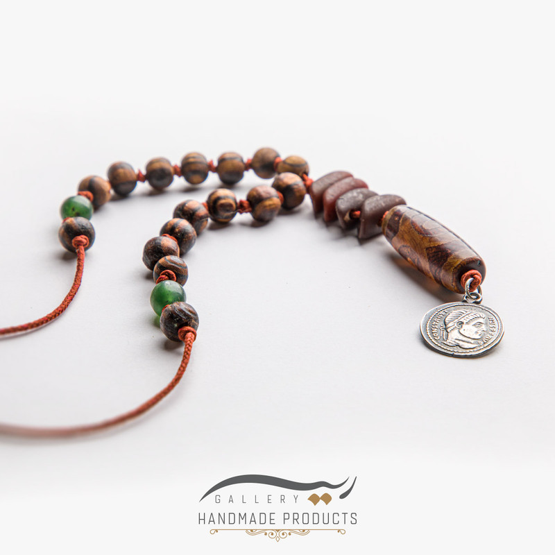 نیم ست نقره مردانه ریسه گالری مدل تبتی 1410-5248