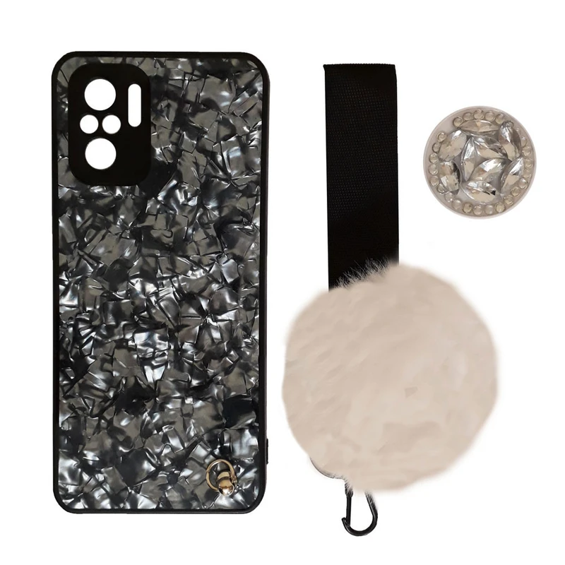 کاور کد S8802 مناسب برای گوشی موبایل شیائومی Redmi Note 10 4G / Note 10s به همراه پایه نگهدارنده و بند