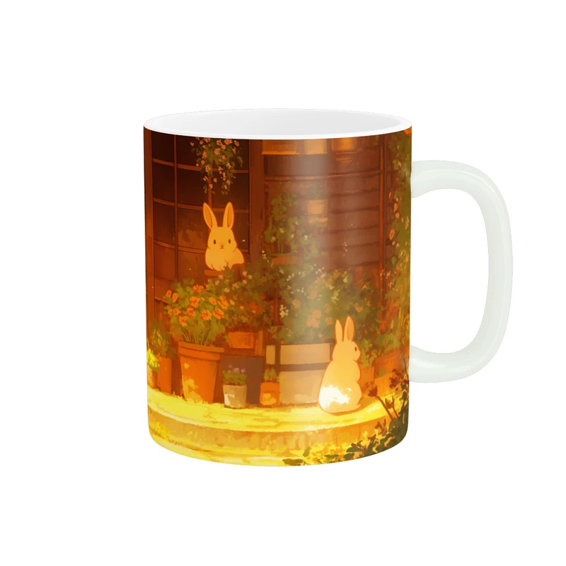 ماگ پاد آفرین طرح باغ خرگوش ها کد 640