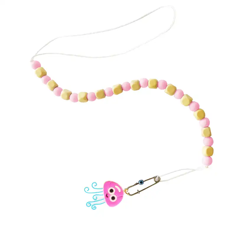 زنجیر پستانک مدل عروس دریایی سیلیکونی