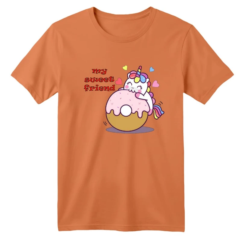 تی شرت آستین کوتاه بچگانه مدل یونیکورن کد ۲