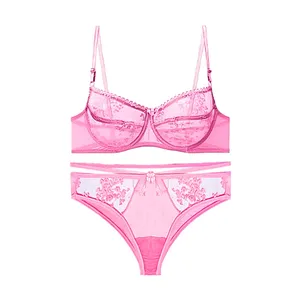 ست شورت و سوتین زنانه وایت لیدی مدل توری کلاسیک کد 89094