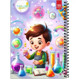 دفتر نقاشی 50 برگ انتشارات بله طرح پسر دانشمند کد A4-L730