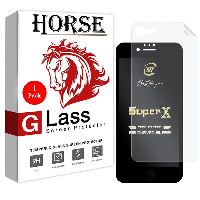 محافظ صفحه نمایش هورس مدل 2SXN مناسب برای گوشی موبایل اپل iPhone 6s Plus به همراه محافظ پشت گوشی