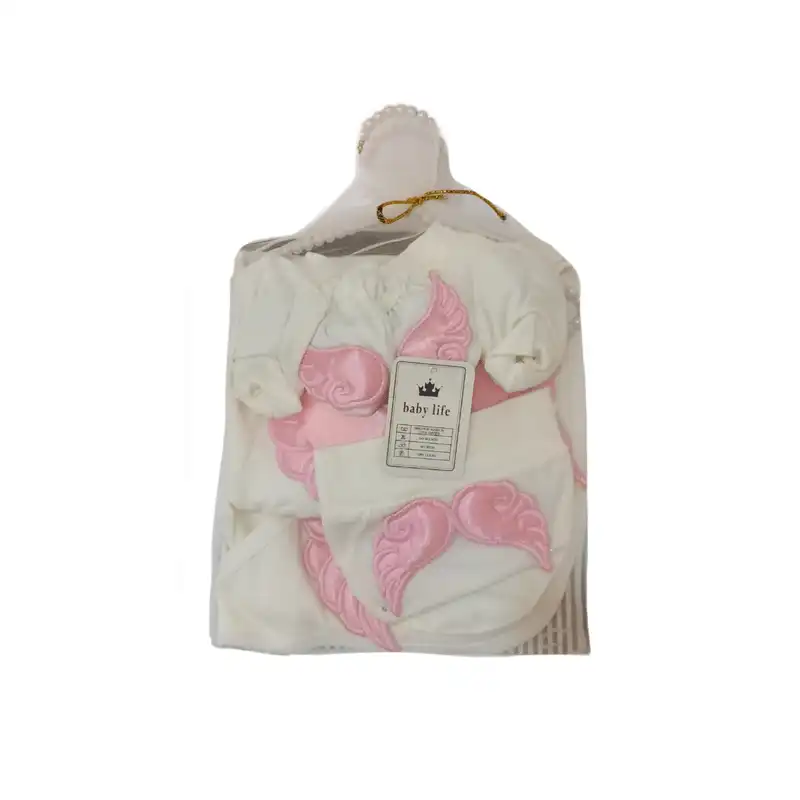 ست 7 تکه لباس نوزادی مدل بال فرشته