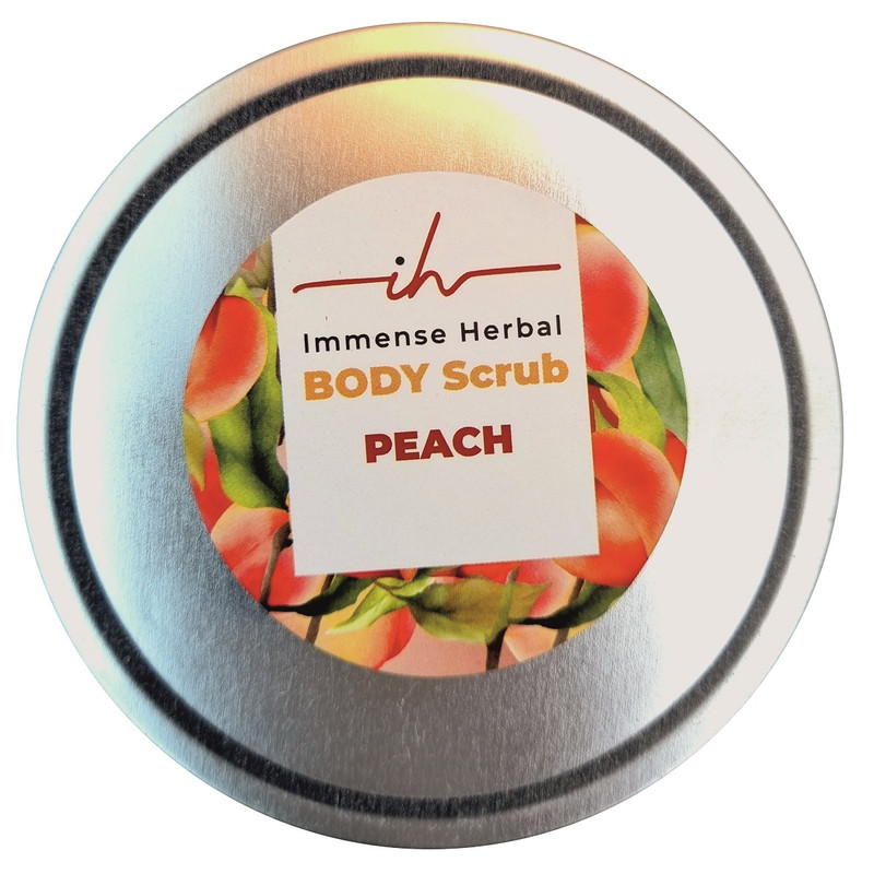 اسکراب لایه بردار پوست ایمنس هربال مدل میکس هلو و شی باتر وزن 620 گرم