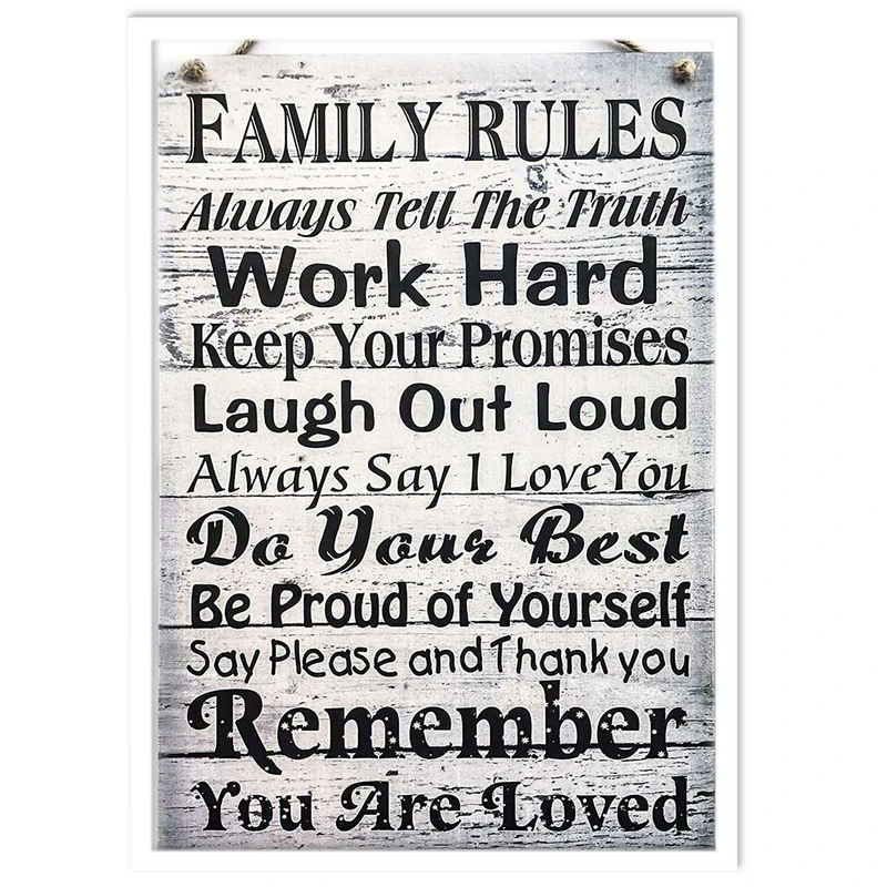 تابلو بکلیت طرح قوانین خانواده مدل W-14032