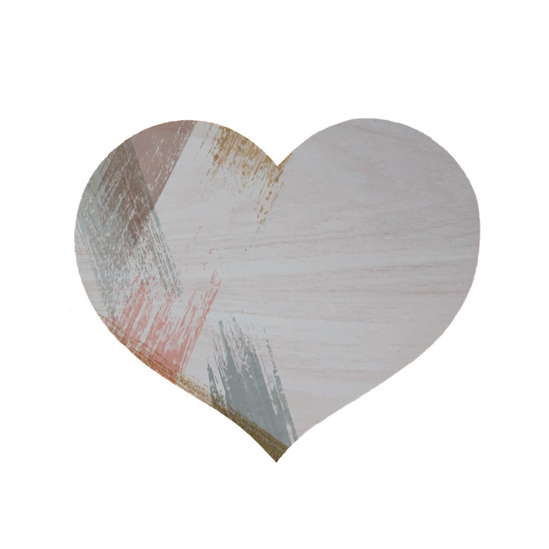 پادری مدل قلب طرح فانتزی کد 8001 سایز 90x90 سانتی متر 