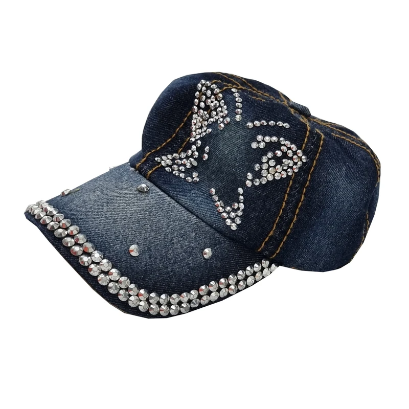 کلاه کپ زنانه مدل نگین سنگی