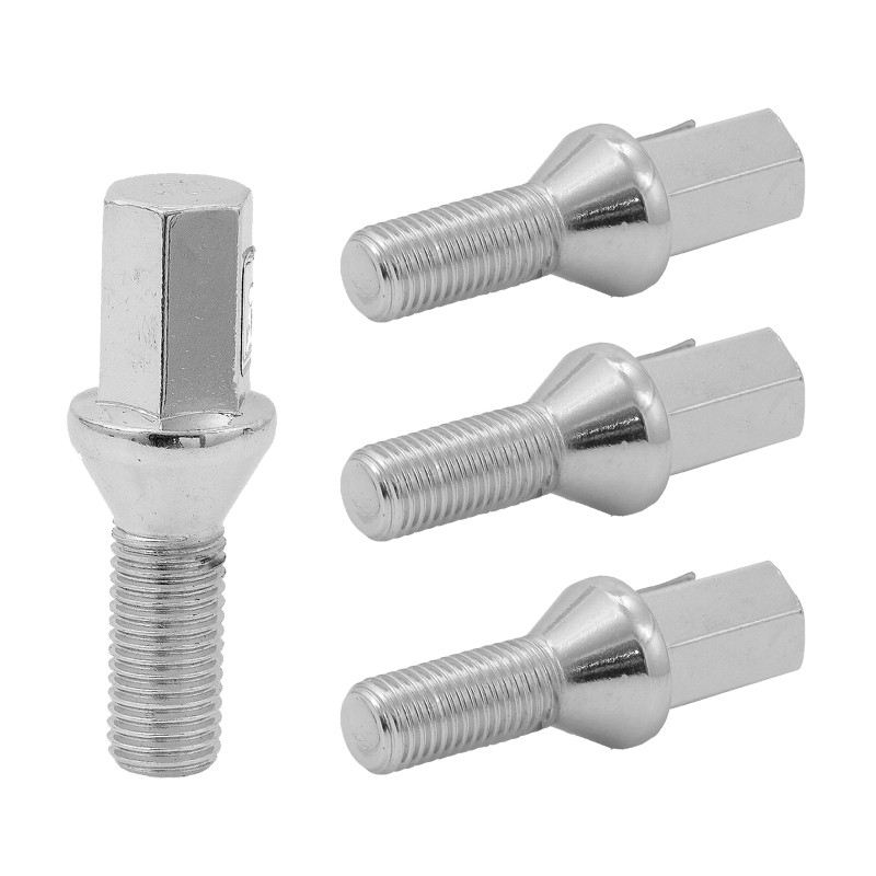 پیچ چرخ مدل استیل مناسب برای پراید  بسته 4 عددی