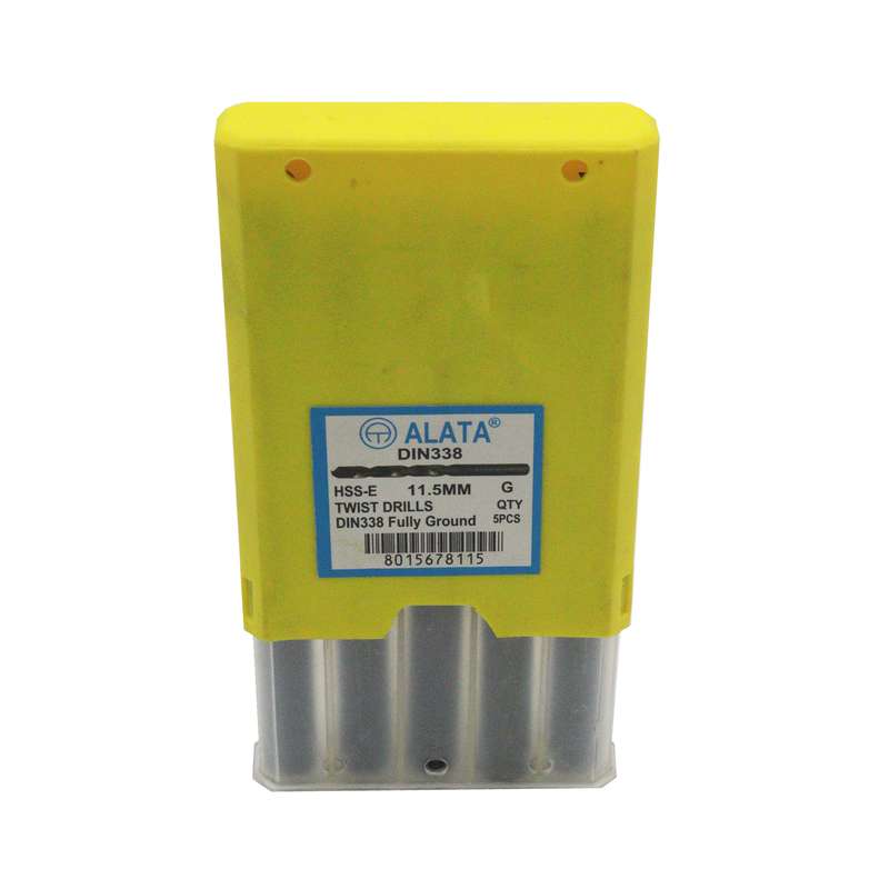 مته آهن آلاتا مدل YP-HSS-E-DIN338-011.5MM سایز 11.5 میلی متر مجموعه 5عددی