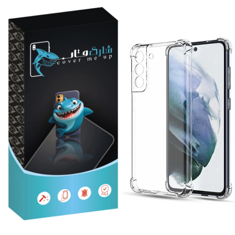 کاور شارک قاب مدل Crystal مناسب برای گوشی موبایل سامسونگ Galaxy S21 FE