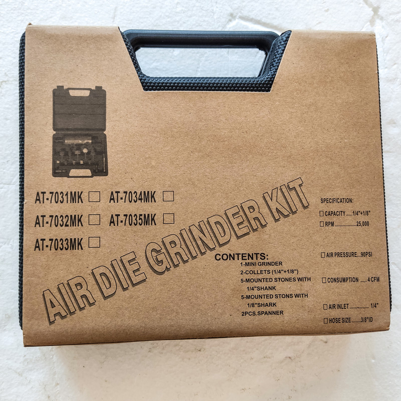 فرز انگشتی بادی ایر دای گریندر کیت مدل QSWD - 2212 مجموعه 16 عددی