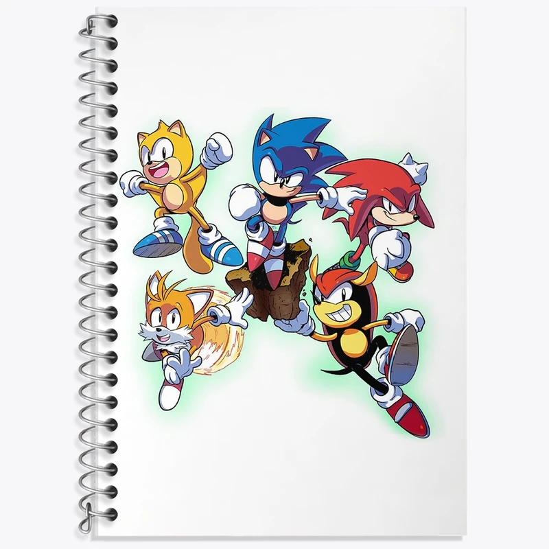 دفتر لغت 50 برگ خندالو طرح سونیک (Sonic) کد F2204