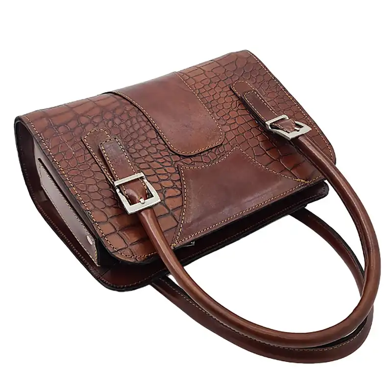 کیف دوشی زنانه مدل آریوس چرم طبیعی گاوی کد S_-220