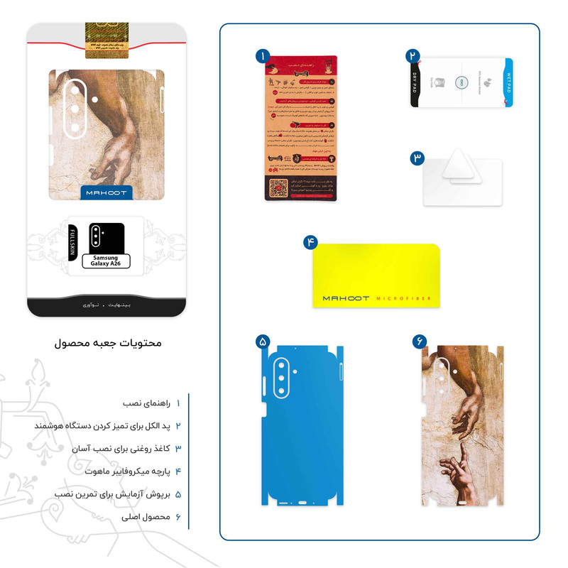 برچسب پوششی ماهوت مدل The Creation of Adam of MichelAnge-FullSkin مناسب برای گوشی موبایل سامسونگ Galaxy A26