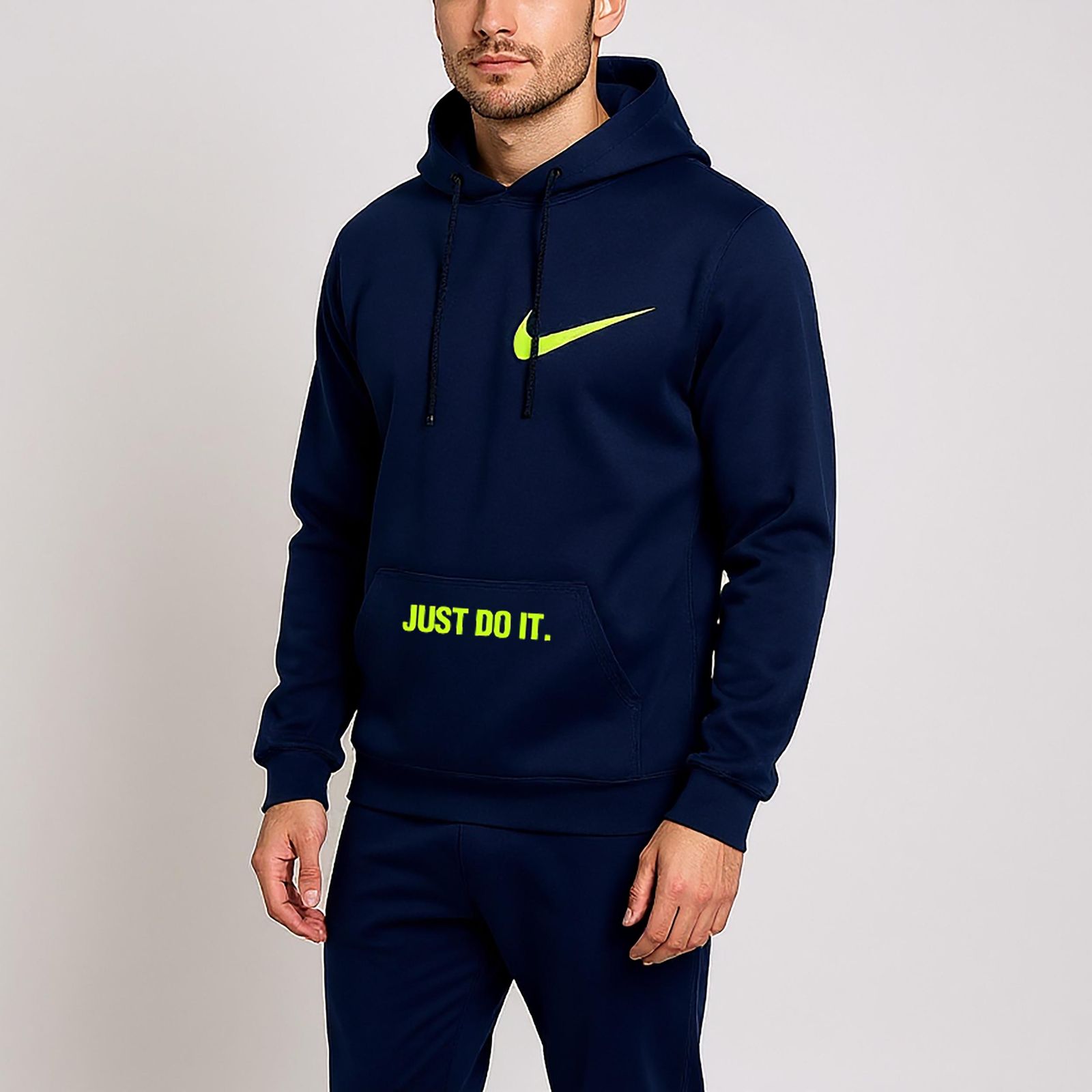 هودی مردانه کد A20 رنگ سرمه ای -  - 1