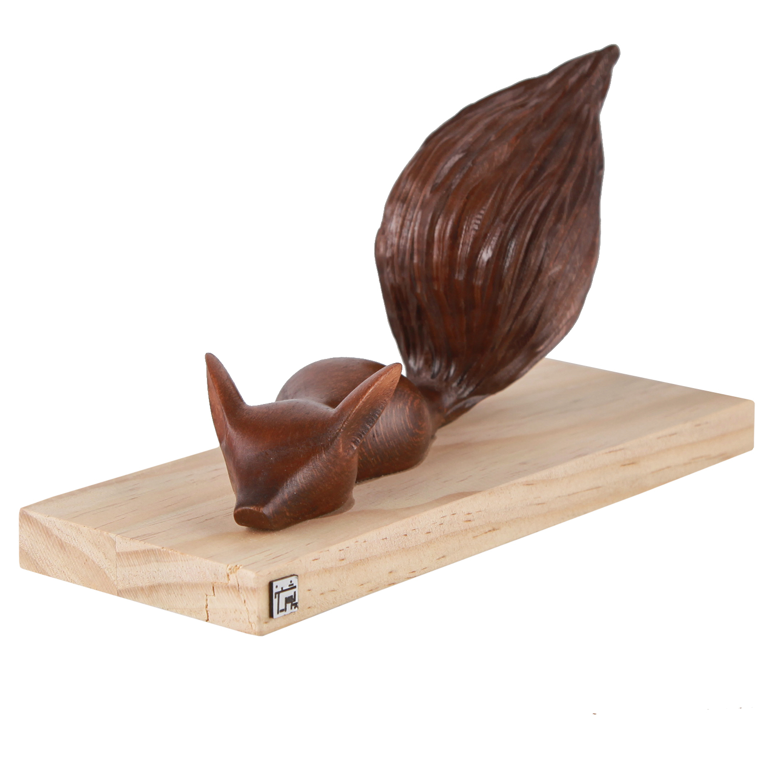 مجسمه چوبی پورشیخ طرح روباه کد 190031