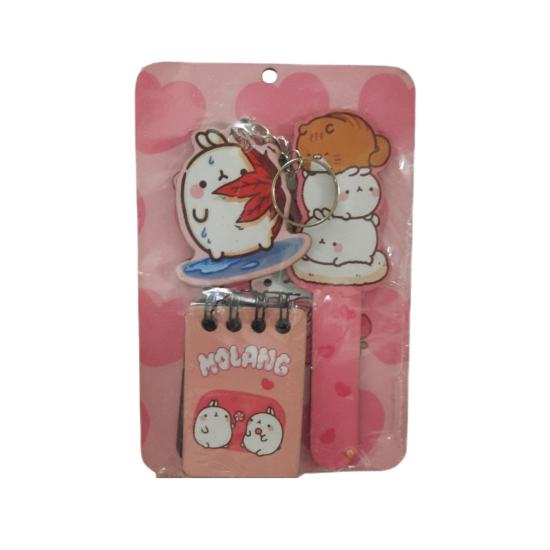 ست لوازم التحریر مدل مولانگ و خرس کد 0193 مجموعه 4 عددی