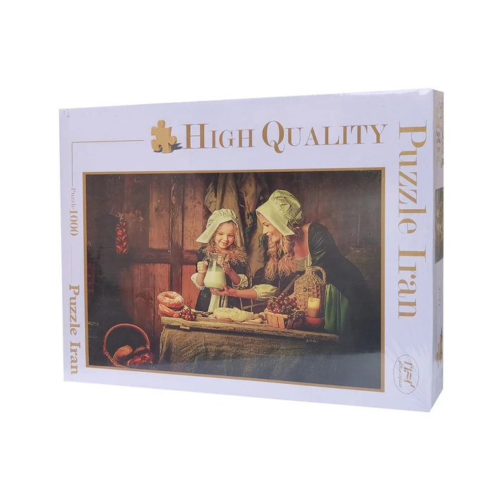 پازل 1000 تکه پازل ایران مدل خانواده روستایی مناسب برای بزرگسالان