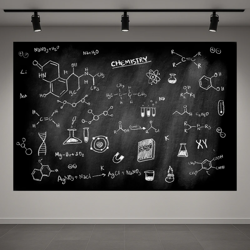 تابلو بوم طرح مخمل تخته کلاس مدل شیمی کد AR3058654