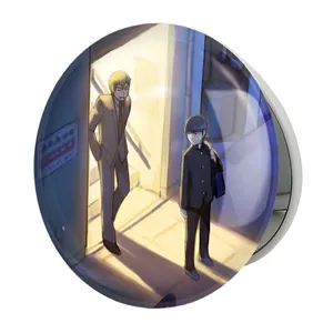 آینه جیبی خندالو طرح اراتاکا و شییکو انیمه موب سایکو Mob Psycho 100 مدل تاشو کد 24464 