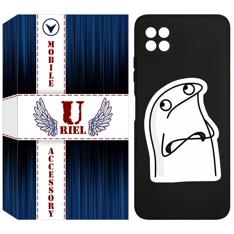 کاور یوریل قاب مدل KSH کد 80 طرح کلافه مناسب برای گوشی موبایل سامسونگ Galaxy A22 5G