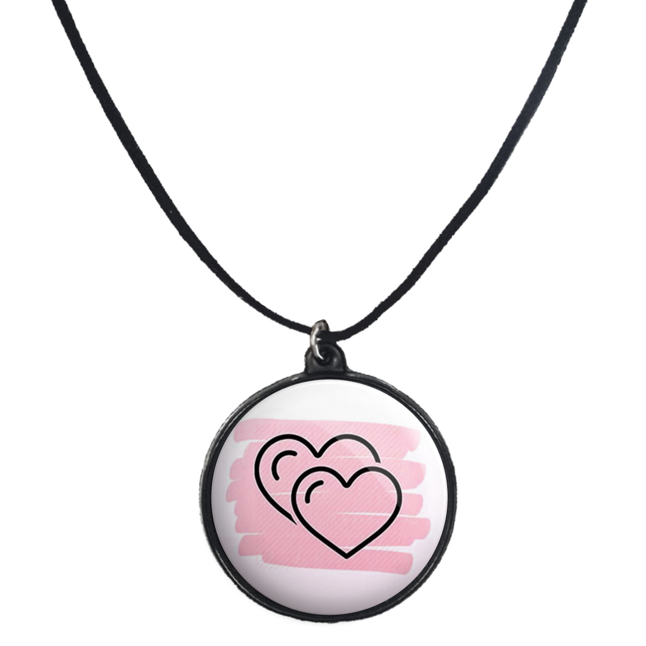 گردنبند پرمانه طرح عاشقانه کد pmb.8141 مدل دو طرفه