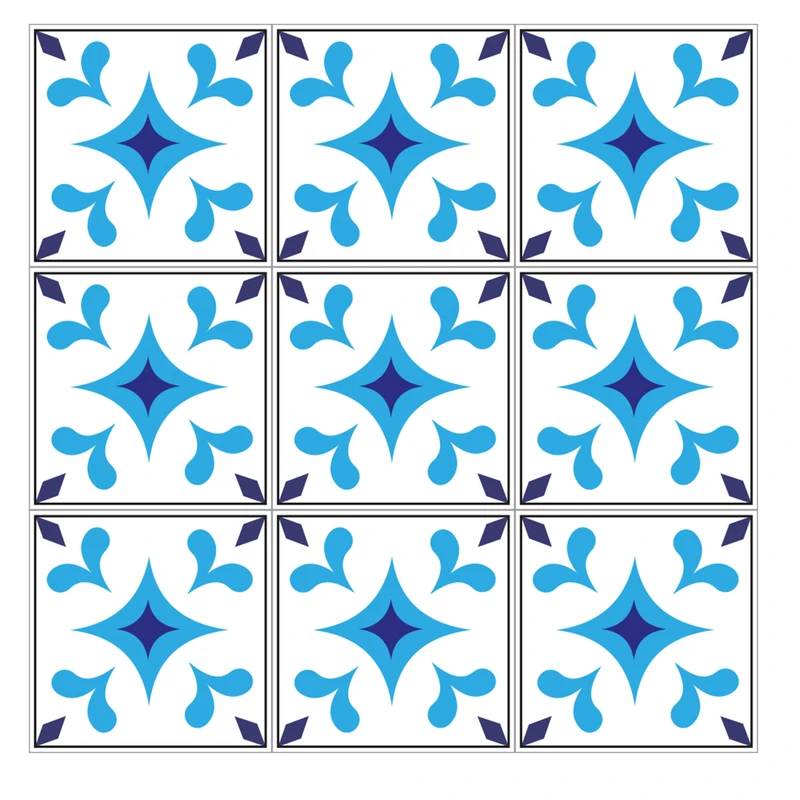 استیکر کاشی کد 122 مجموعه 9 عددی