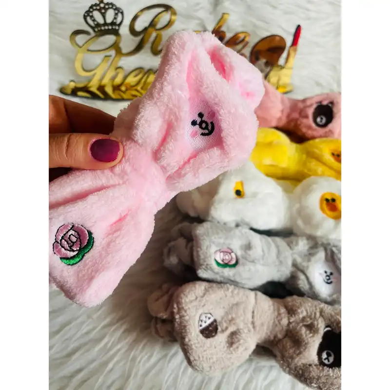 هدبند دخترانه مدل حوله ای پاپیونی کد g60