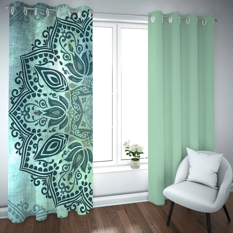 پرده مدل چاپی هازان سایز 300×150 سانتی متر 