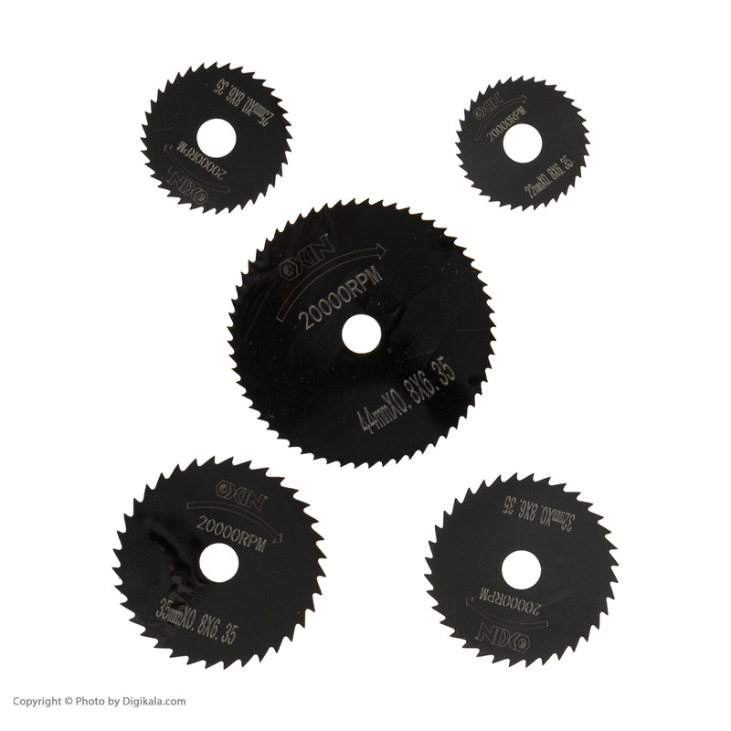 تیغ فرز انگشتی اکسین مدل OXN-2016B مجموعه 6 عددی