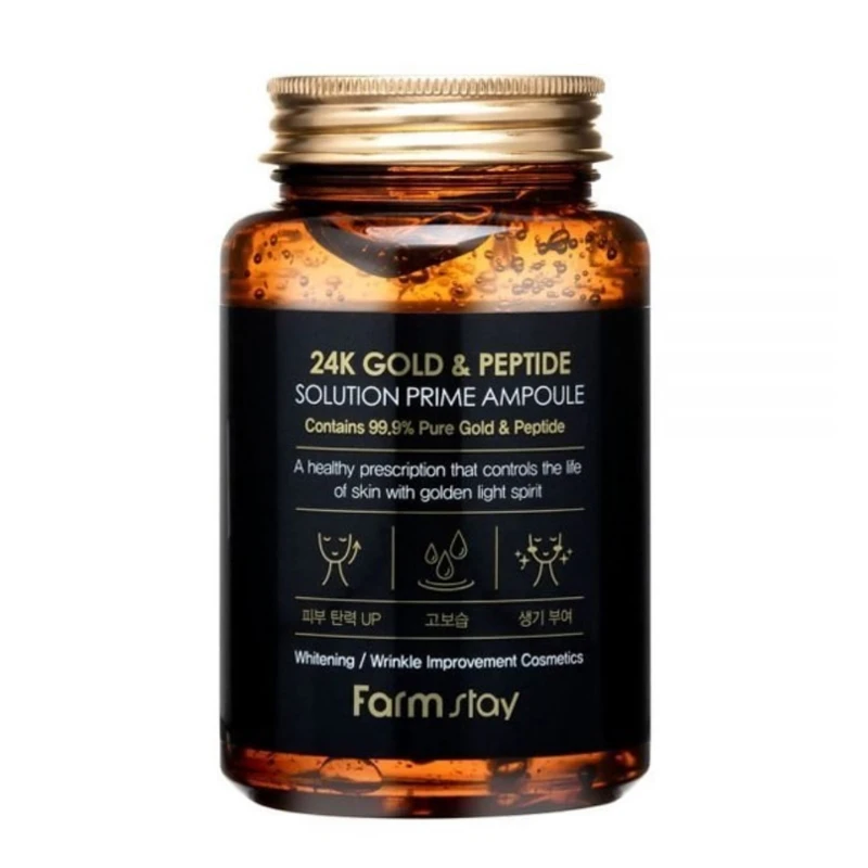 ژل سفت کننده فارم استی مدل 24K GOLD PEPTIDE با حجم 250 میلی لیتر