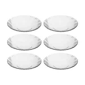بشقاب خورش خوری نوری تازه مدل 221023T بسته 6 عددی
