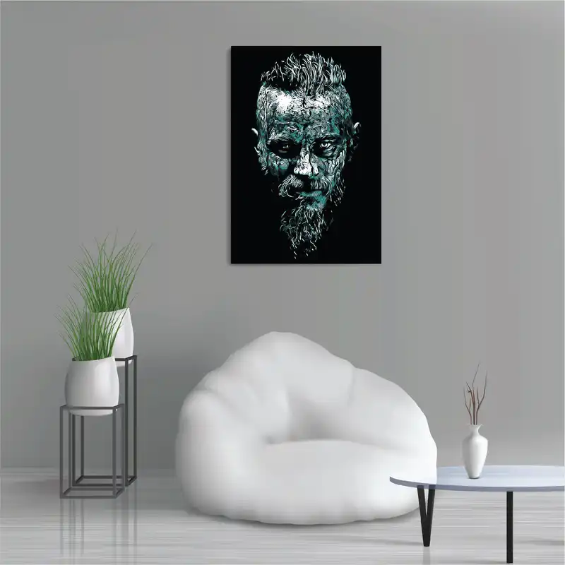 تابلو شاسی طرح سریال وایکینگ ها رگنار لاثبروک Vikings Ragnar Lothbrok مدل M0597