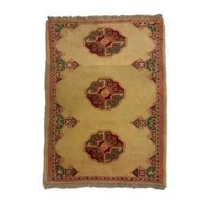 فرش دستبافت نیم متری مدل ترکمن کد Nkp/stp9