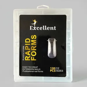 قالب کاشت ناخن اکسلنت مدل RAPID FORMS بسته 120 عددی