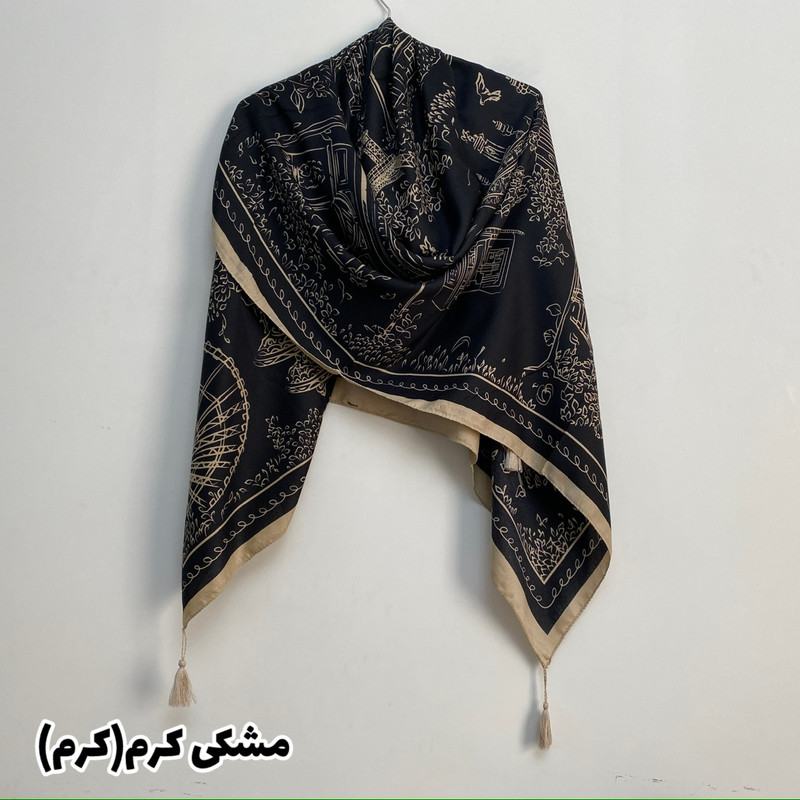 روسری زنانه مدل نخ پنبه منگوله دار کد SIA12