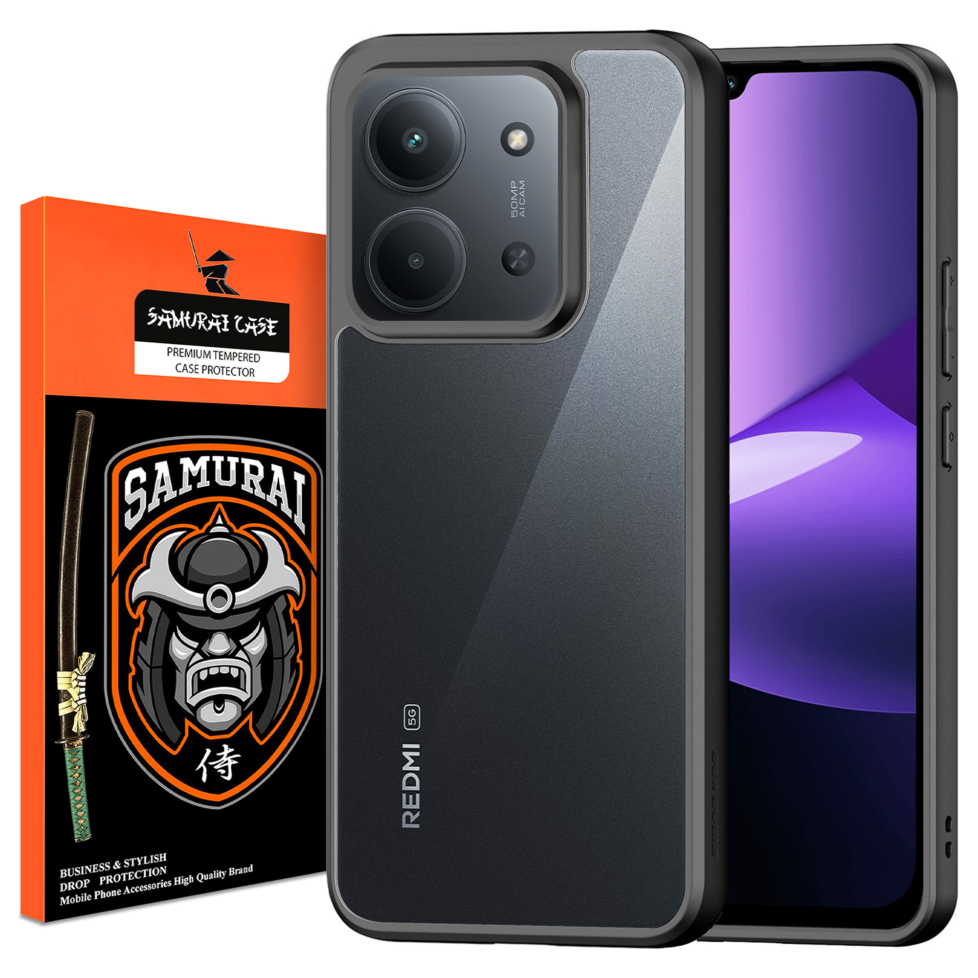 کاور سامورایی مدل Aimo مناسب برای گوشی موبایل شیائومی Redmi 15C