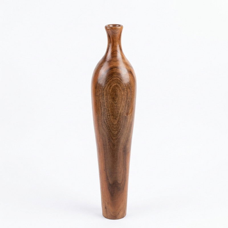 گلدان دکوری مدل چوبی D50