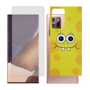 phone Glass Together model matte screen protector suitable for Samsung Galaxy Note20 Ultra 5G mobile phone with cover sticker on the back of the