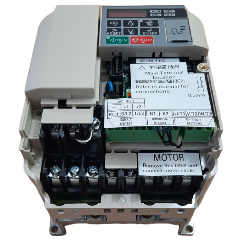 اینورتر یاسکاوا مدل V1000 کد CIMR-VB4A0002 ظرفیت 0.4 کیلووات
