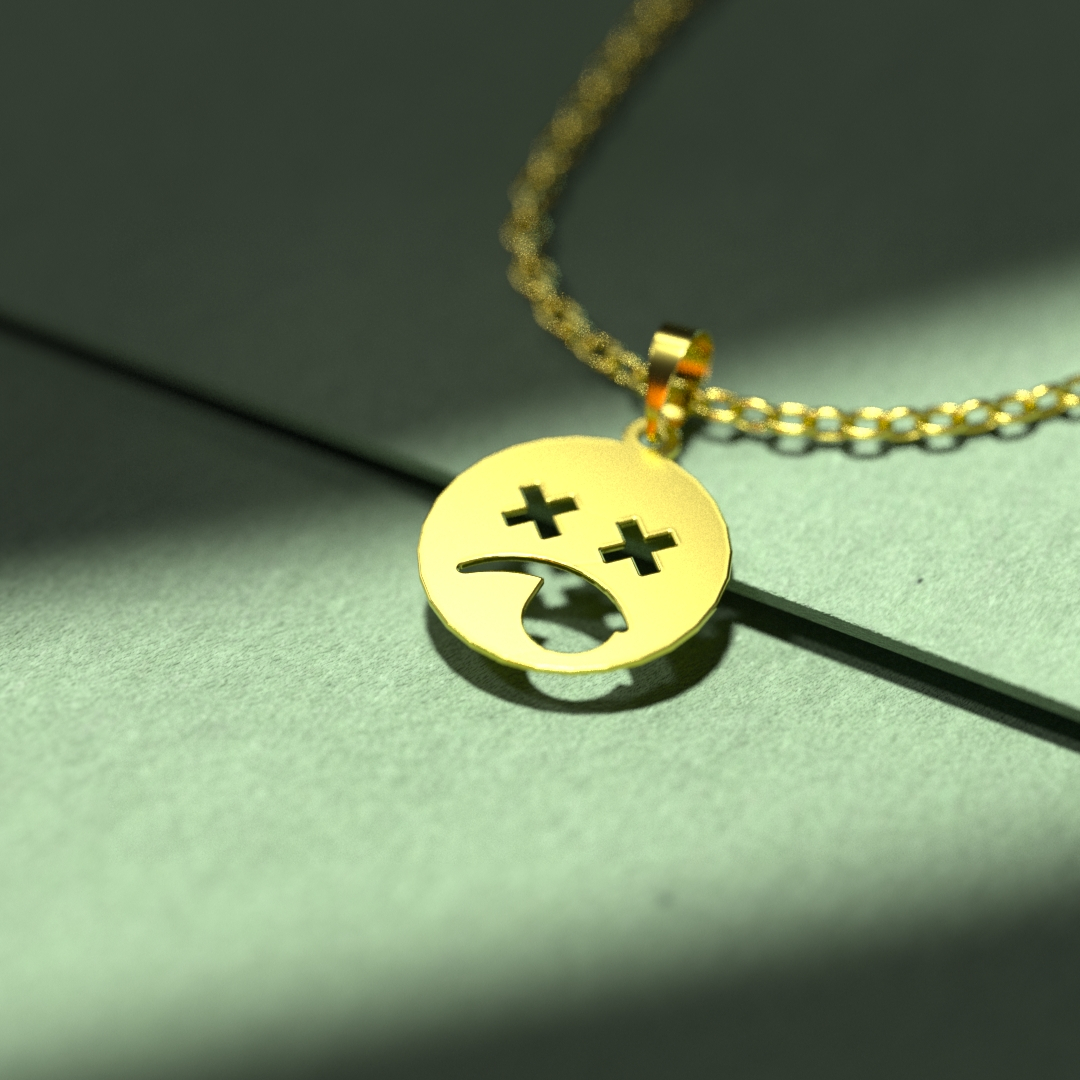 گردنبند طلا 18 عیار زنانه مدوپد مدل ایموجی کد C3-1-1010