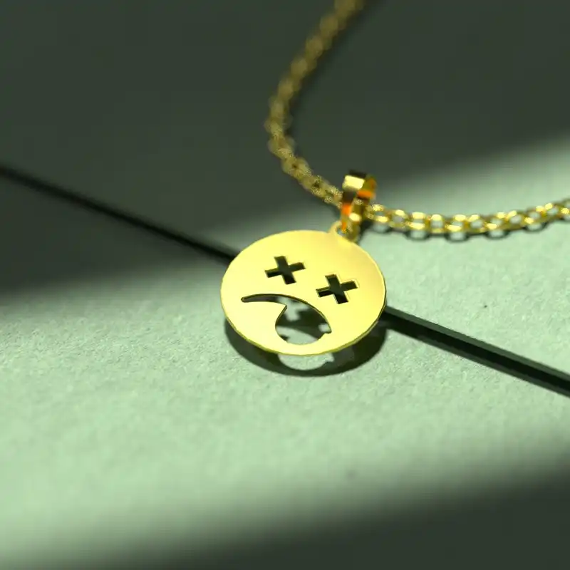 گردنبند طلا 18 عیار زنانه مدوپد مدل ایموجی کد C3-1-1010